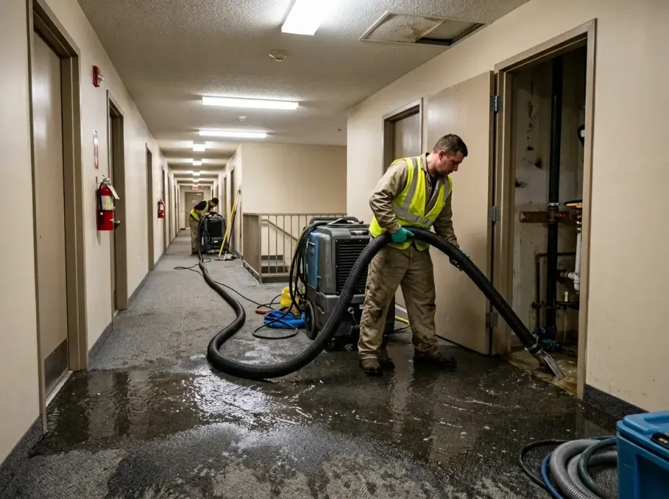 multi-unit-apartment-hallway-f-005 — frequently asked questions, Emergency Burst Pipe Water Extraction & Removal in Fort Sal…